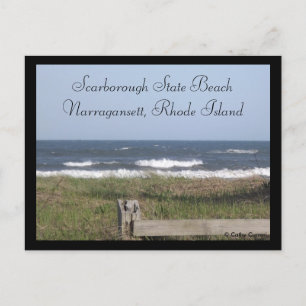 Playa Estatal de Scarborough, postal de Rhode Isla