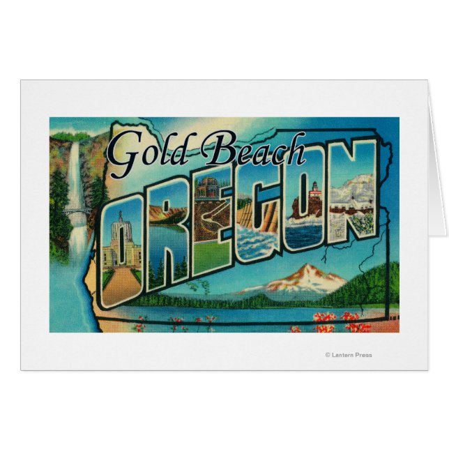 Playa Gold, Oregón - Escenas de letras grandes (Anverso (Horizontal))