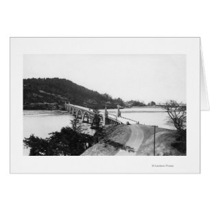 Playa Gold, puente de Oregon sobre río Rogue
