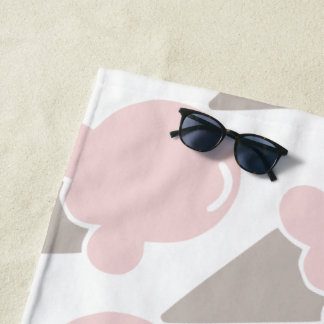Playa Helados Cream Cute Toalla rosa de fresa