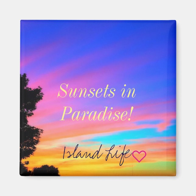 Playa | Imán | La playa es mi lugar feliz (Frente)