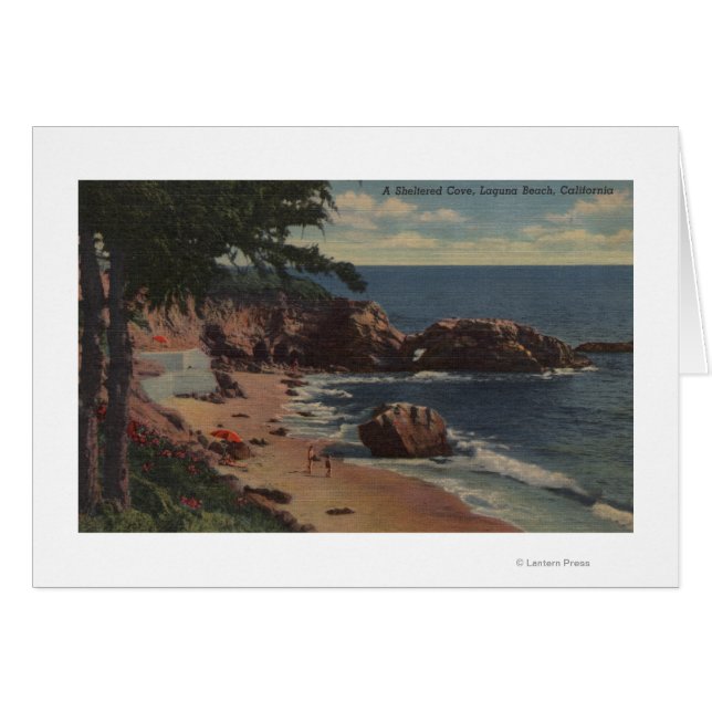 Playa Laguna, CA - Cala protegida en la costa (Anverso (Horizontal))