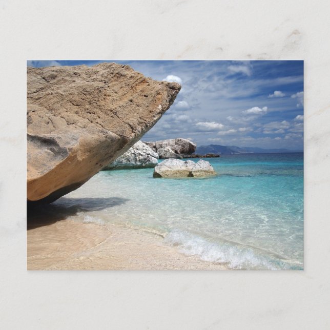 Playa mediterránea, postal de Cerdeña (Anverso)