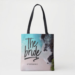 Playa Personalizada La Bolsa De La Novia Tote