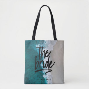Playa Personalizada La Bolsa De La Novia Tote