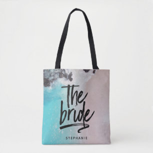 Playa Personalizada La Bolsa De La Novia Tote