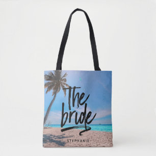 Playa Personalizada La Bolsa De La Novia Tote