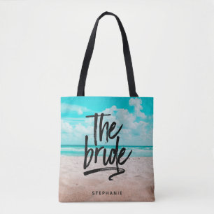 Playa Personalizada La Bolsa De La Novia Tote