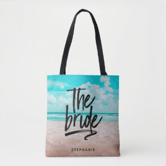 Playa Personalizada La Bolsa De La Novia Tote