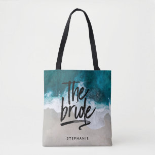 Playa Personalizada La Bolsa De La Novia Tote