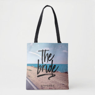 Playa Personalizada La Bolsa De La Novia Tote
