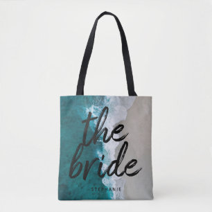 Playa Personalizada La Bolsa De La Novia Tote
