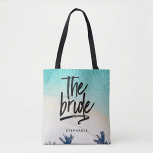 Playa Personalizada La Bolsa De La Novia Tote