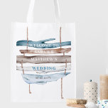 Playa personalizado, Bolsa de Bienvenida de Boda C<br><div class="desc">Personaliza ya que te gusta esta bonita bolsa de bienvenida costera/boda náutico o la bolsa de bienvenida. Texto personalizar como quieras, nuestro texto es simplemente un ejemplo. Capacidad de usar cuadros de texto de plantilla bajo "Personalizar esta plantilla" para añadir fácilmente su mensaje. Opción para seleccionar "Editar usando la herramienta...</div>