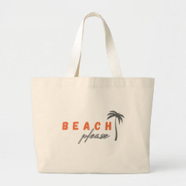 playa, por favor. palmera. Bolsas de totes