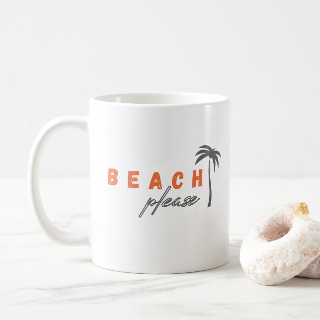 playa, por favor. palmera. Jarras (Con donut)