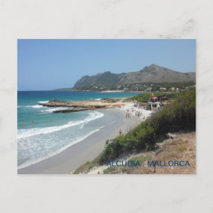 playa postal de Alcudia, Mallorca.