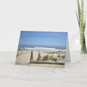 Playa Rehoboth, tarjeta de felicitación DE Blank