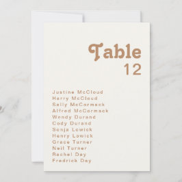 Playa Retro | Gráfico de números de tabla de marfi