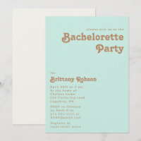 Playa Retro | Invitación a la fiesta de Bacheloret