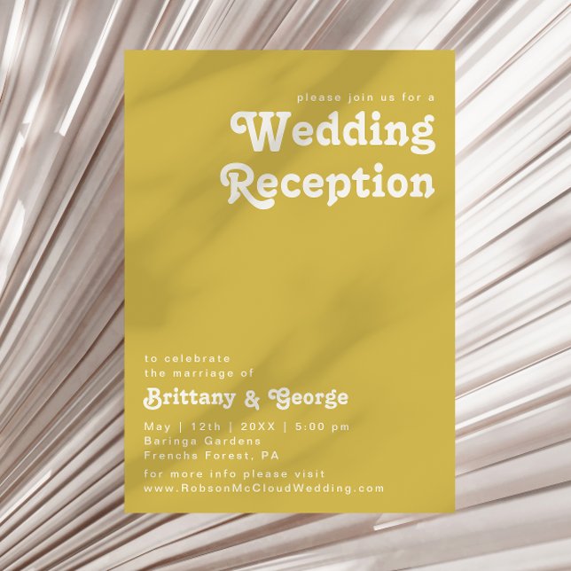 Playa Retro | Invitación a la recepción de la Boda (Subido por el creador)