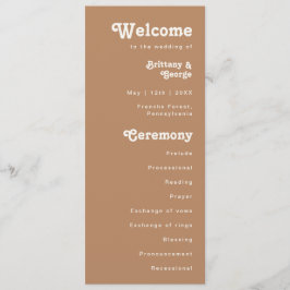 Playa Retro | Programa de bodas marrones