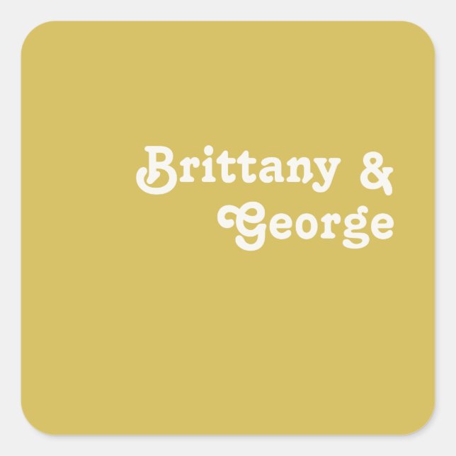 Playa Retro | Sellos para sobres Bodas de oro (Anverso)