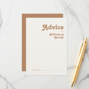 Playa Retro Tarjeta de asesoramiento para Bodas