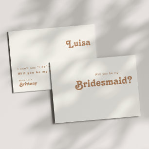 Playa Retro   Tarjeta de propuesta de Marfil Bride