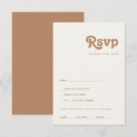 Playa Retro | Tarjeta RSVP de selección de menú ma