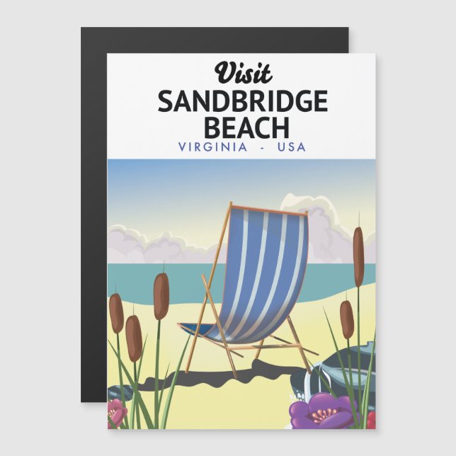 Playa Sandbridge Virginia EE. UU., (Anverso/Reverso)