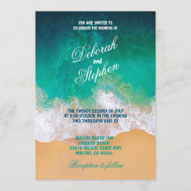 Playa Sandy, Invitaciones a la boda de las olas oc