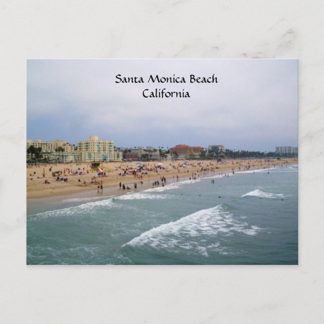 PLAYA SANTA MONICA, postal CALIFORNIA (Anverso)