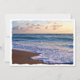 Playa saturada de Florida al amanecer