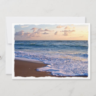 Playa saturada de Florida al amanecer