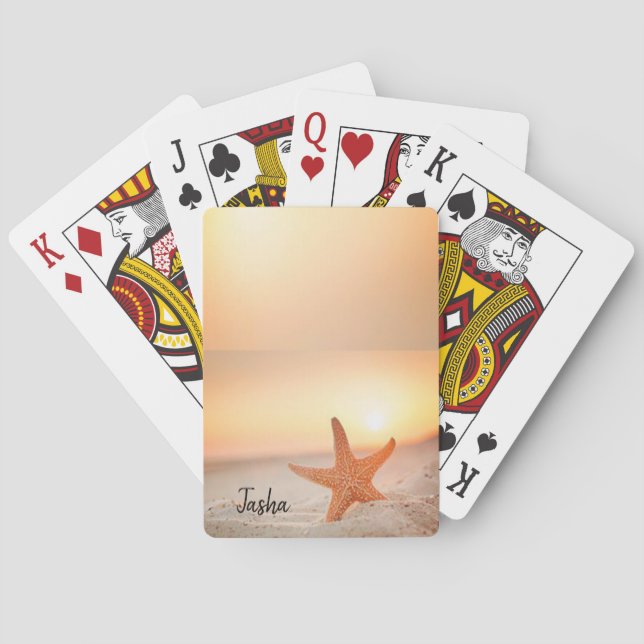 Playa Starfish para cartas de juego (Reverso)