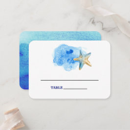 Playa Starfish | Tarjetas de mesa de Boda costero