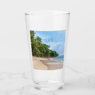 Playa Tahiti Sand Blue Sky Palm Trees