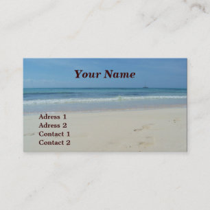 Playa - tarjetas de visita
