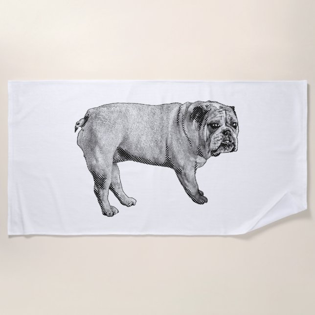 Playa Toalla de Bulldog de Holiday Spa (Anverso)