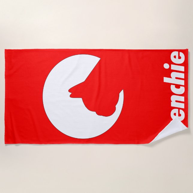 Playa Toalla de Gama o Deporte frenchie (Anverso)