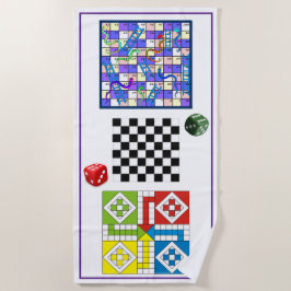 Playa Toalla de haya - Diversión en la arena - Juegos de