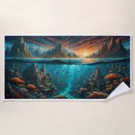 Playa Toalla de playa, bajo el agua, vida marina, subacu