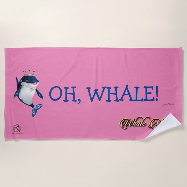 Playa Toalla de playa, ¡BALLENA! (Anverso)