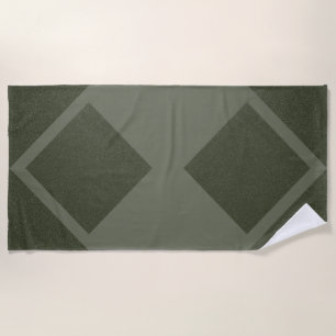 Playa Toalla Diamond Beach de aspecto reversible - Moss