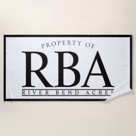 Playa Toalla PERSONALIZADA del apellido de la TOALLA de