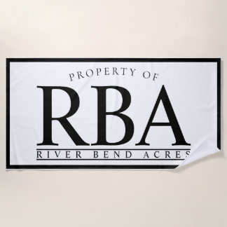 Playa Toalla PERSONALIZADA del apellido de la TOALLA de