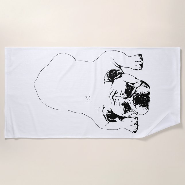 Playa Toalla tranquila de Bulldog (Anverso)