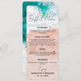 Playa Tropical Costera Boda Menú Buffet