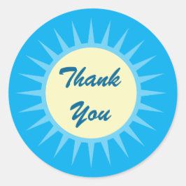 Playa Tropical Gracias Pegatina